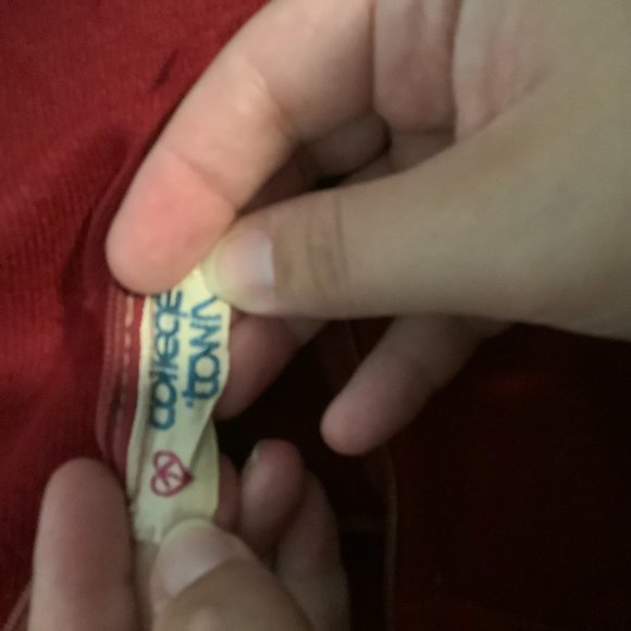 Vintage 70s College town sweater small size zip turtle neck - Picture 4 of 8